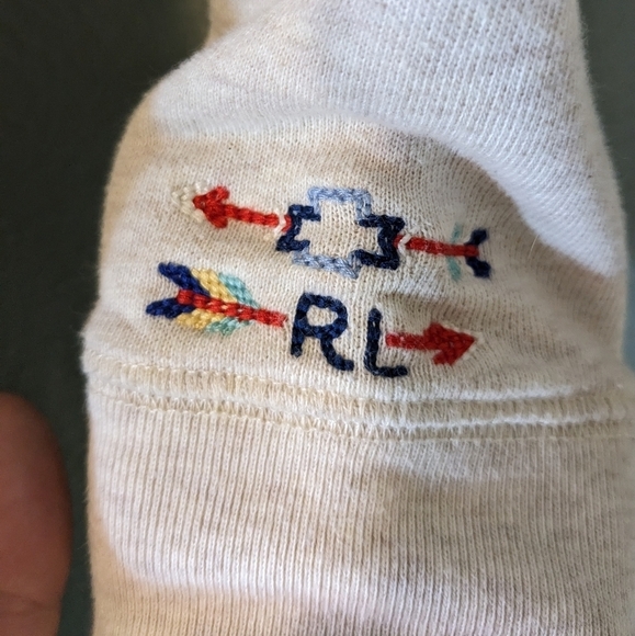 POLO RALPH LAUREN Little Girls Southwestern Hoodie Size L - Picture 5 of 8